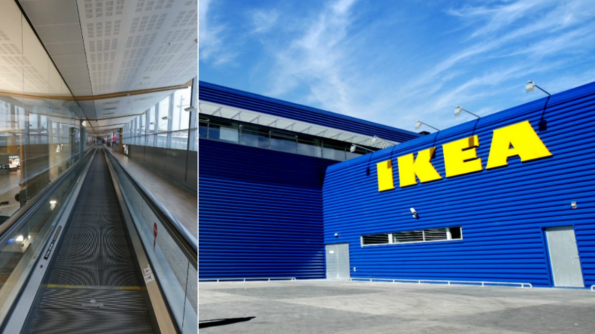 Olyckan inträffade på Ikea i Kungens Kurva.